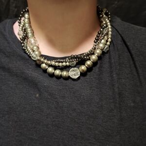 Layer twist necklace